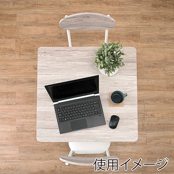 萩原 ダイニング3点セット ホワイト LDS-4743WH 1セット(ご注文単位1セット)【直送品】