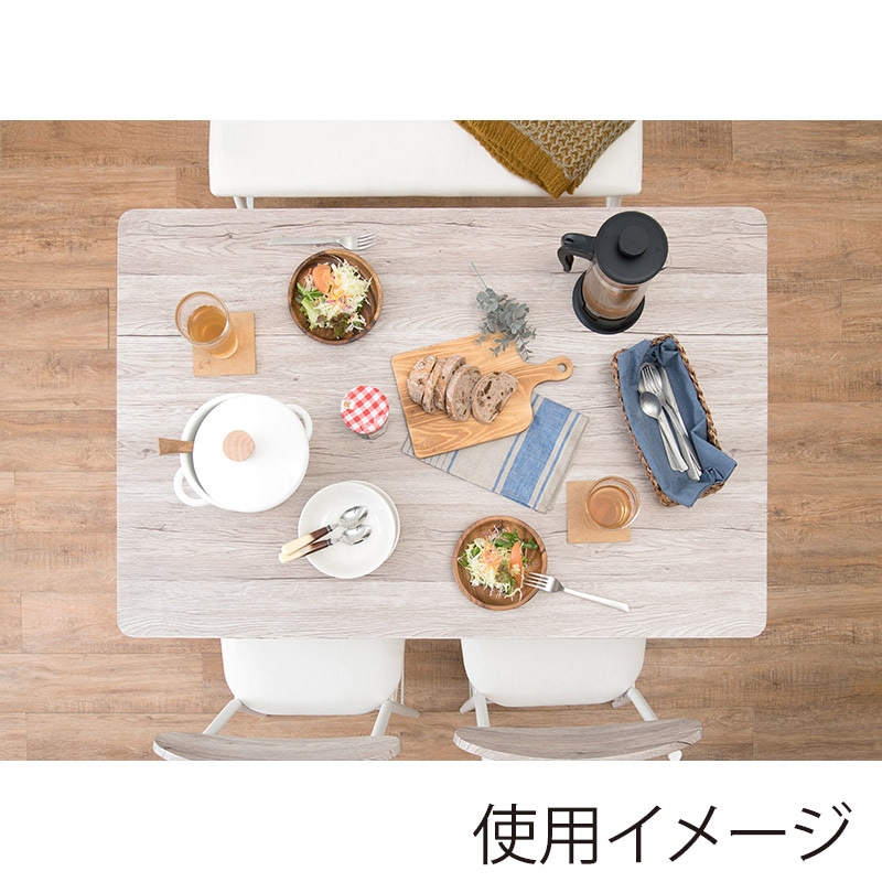 萩原 ダイニング4点セット ホワイト LDS-4744WH 1セット(ご注文単位1セット)【直送品】