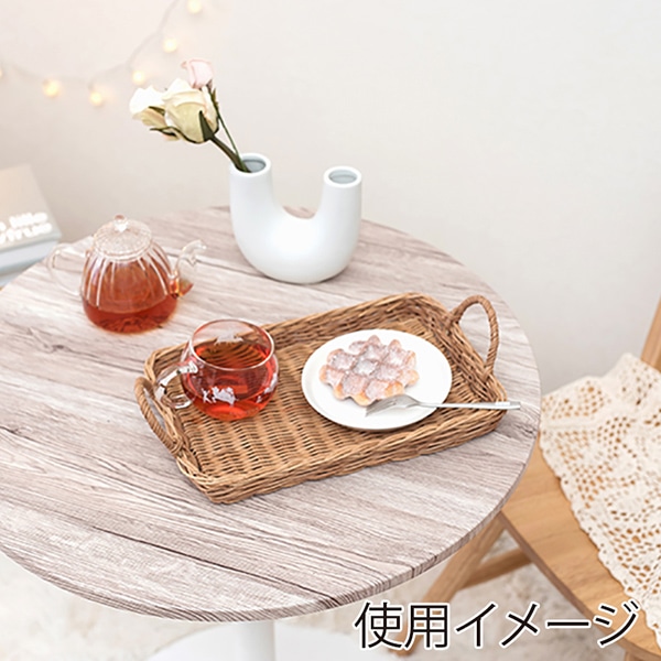 萩原 カフェテーブル 丸型 幅60cm ホワイト LT-4918WH 1台(ご注文単位1台)【直送品】