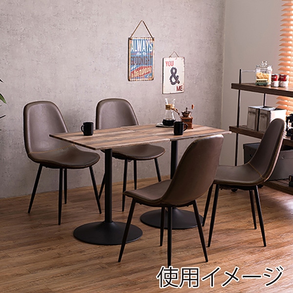 萩原 カフェテーブル 角型 幅60cm ライトブラウン LT-4919LBR 1台(ご注文単位1台)【直送品】