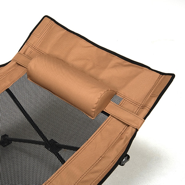 萩原 折りたたみアウトドアベッド ブラウン LOB-4439BR 1台(ご注文単位1台)【直送品】