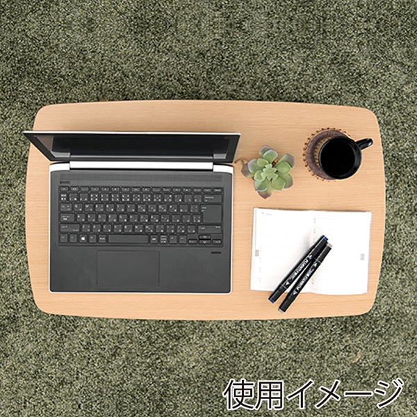 萩原 昇降テーブル　幅65cm ナチュラル VT-7973NA 1台（ご注文単位1台）【直送品】