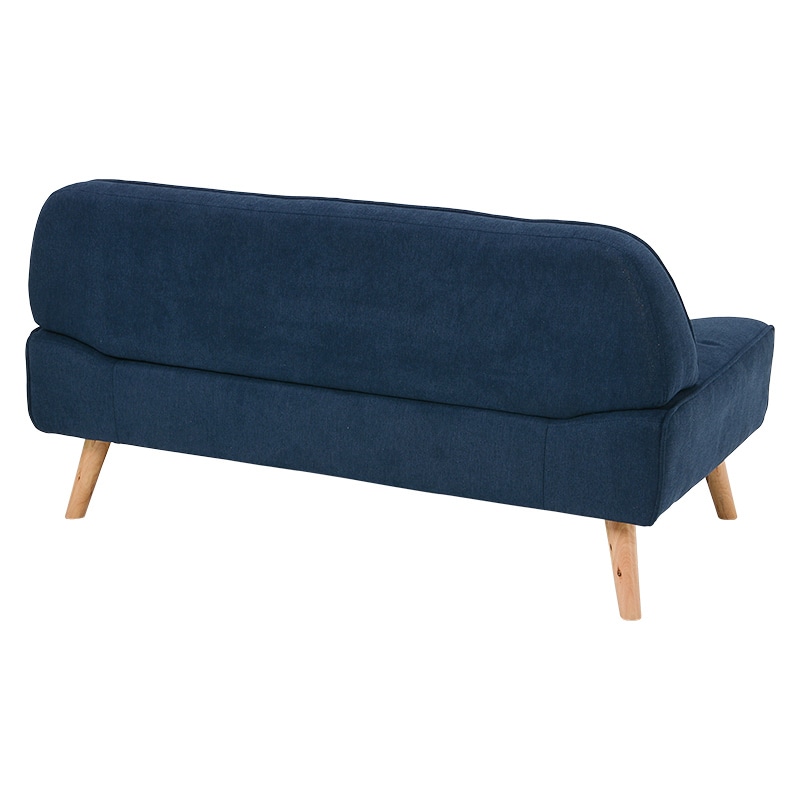 萩原 2人掛けソファ ネイビー ファジー-NV 1台(ご注文単位1台)【直送品】