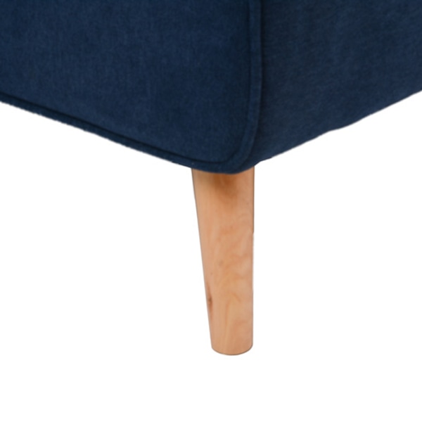 萩原 2人掛けソファ ネイビー ファジー-NV 1台(ご注文単位1台)【直送品】