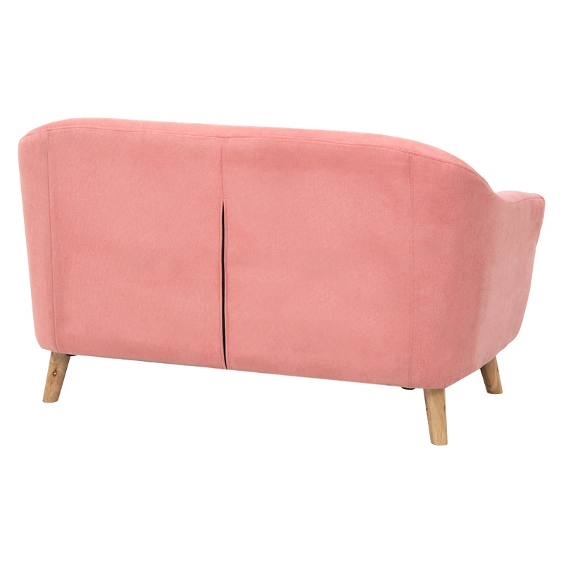 萩原 エメル 2人掛けソファ ピンク エメル2P-PI 1台(ご注文単位1台)【直送品】