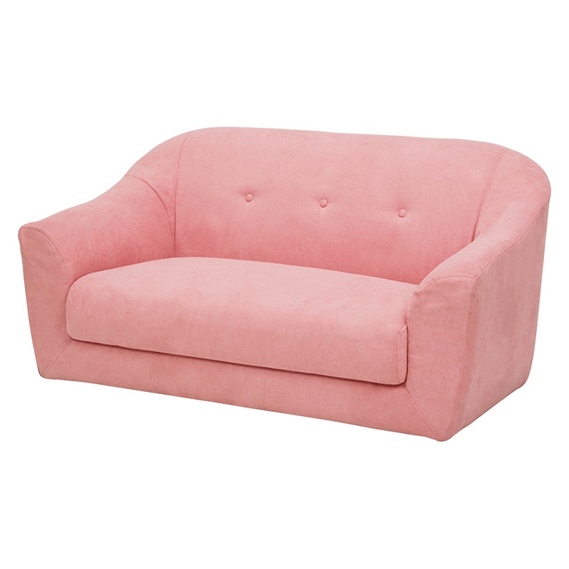 萩原 エメル 2人掛けソファ ピンク エメル2P-PI 1台(ご注文単位1台)【直送品】