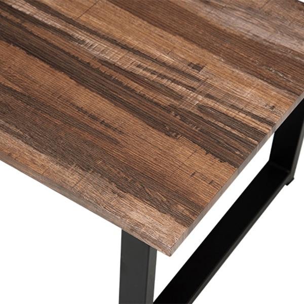 萩原 ローテーブル 幅90cm 四角脚 ライトブラウン LT-4394LBR 1台(ご注文単位1台)【直送品】