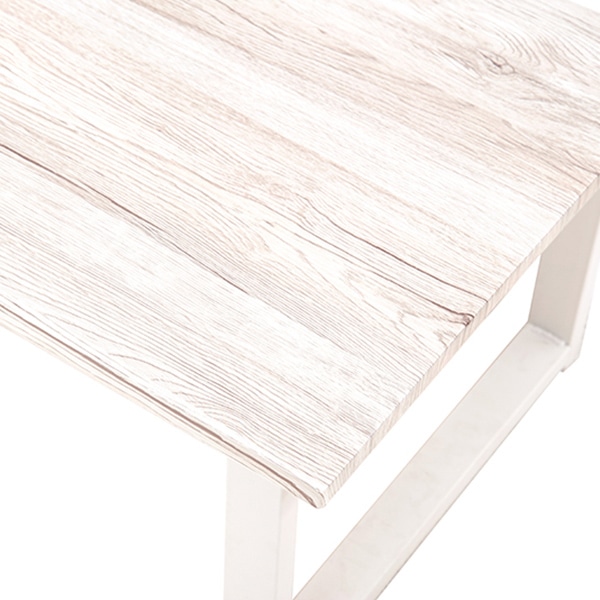 萩原 ローテーブル 幅90cm 台形脚 ホワイト LT-4395WH 1台(ご注文単位1台)【直送品】