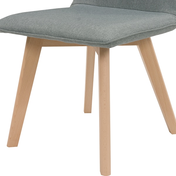 萩原 ダイニングチェア 肘無しタイプ グレー BC-8622GY 1台(ご注文単位2台)【直送品】