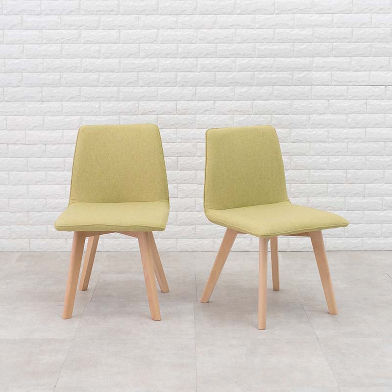 萩原 ダイニングチェア 肘無しタイプ グリーン BC-8622GR 1台(ご注文単位2台)【直送品】