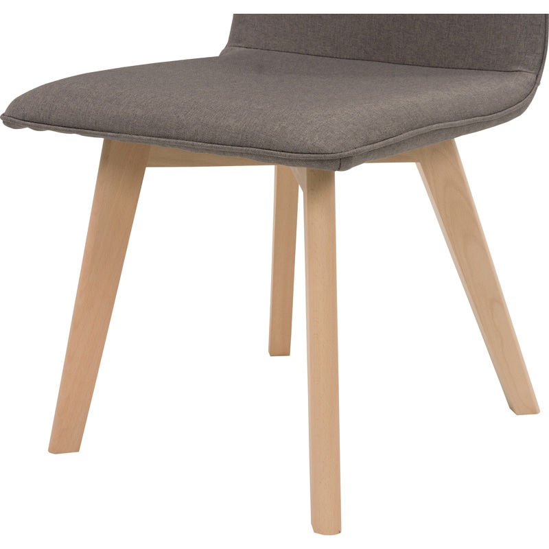 萩原 ダイニングチェア 肘無しタイプ ブラウン BC-8622BR 1台(ご注文単位2台)【直送品】