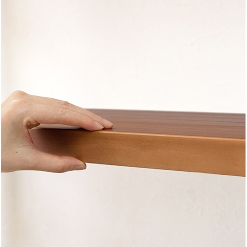 萩原 木製ラック　幅60cm　4段 ライトブラウン MCC-6035LBR 1台（ご注文単位1台）【直送品】