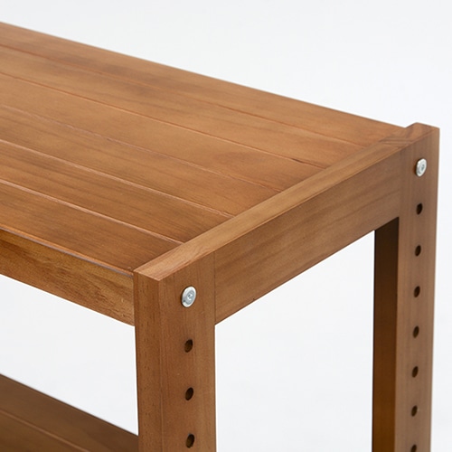 萩原 木製ラック　幅60cm　5段 ライトブラウン MCC-6036LBR 1台（ご注文単位1台）【直送品】