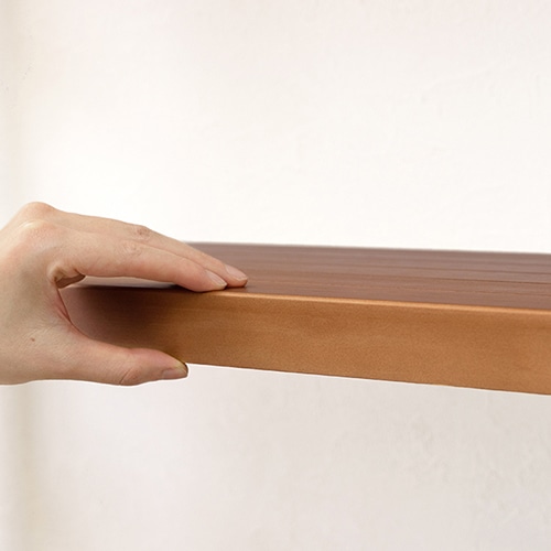 萩原 木製ラック　幅60cm　5段 ライトブラウン MCC-6036LBR 1台（ご注文単位1台）【直送品】