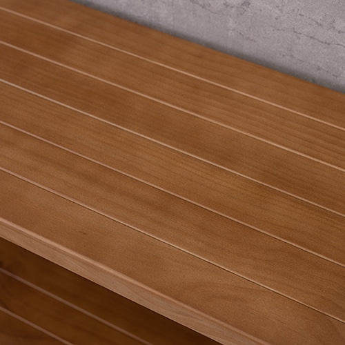 萩原 木製ラック 幅40cm 4段 ライトブラウン MCC-6037LBR 1台(ご注文単位1台)【直送品】