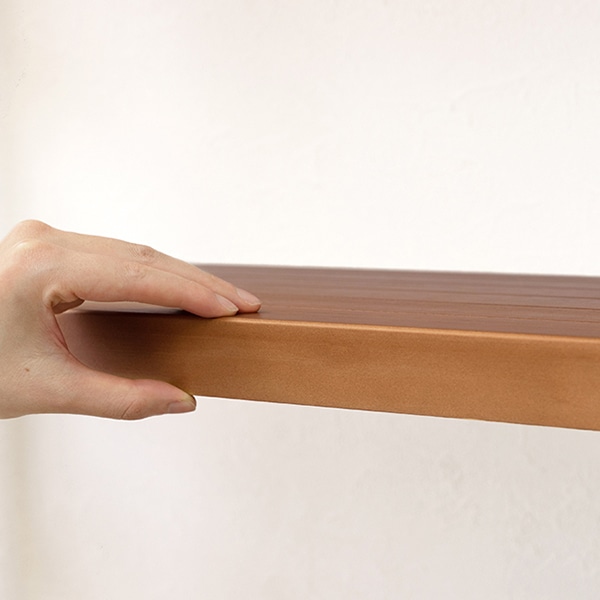 萩原 木製ラック 幅40cm 4段 ライトブラウン MCC-6037LBR 1台(ご注文単位1台)【直送品】