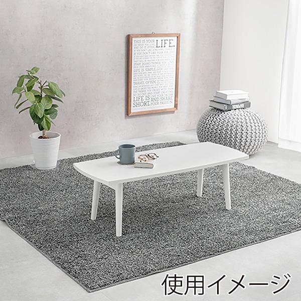 萩原 折りたたみテーブル スクエア 幅95cm ホワイトウォッシュ MT-6421WS 1台(ご注文単位1台)【直送品】