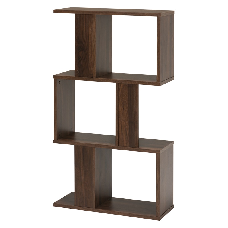 萩原 オープンラック 幅59cm 3段 ブラウン RCC-1004BR 1台(ご注文単位1台)【直送品】