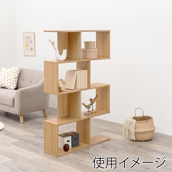 萩原 オープンラック 幅90cm 5段 ナチュラル RCC-1007NA 1台(ご注文単位1台)【直送品】