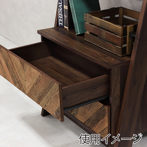 萩原 チェストラック　幅53cm　4段　引出し2杯  RCH-1090BR 1台（ご注文単位1台）【直送品】