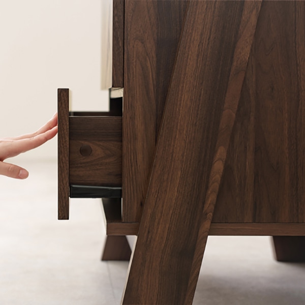 萩原 チェストラック　幅53cm　4段　引出し2杯  RCH-1090BR 1台（ご注文単位1台）【直送品】