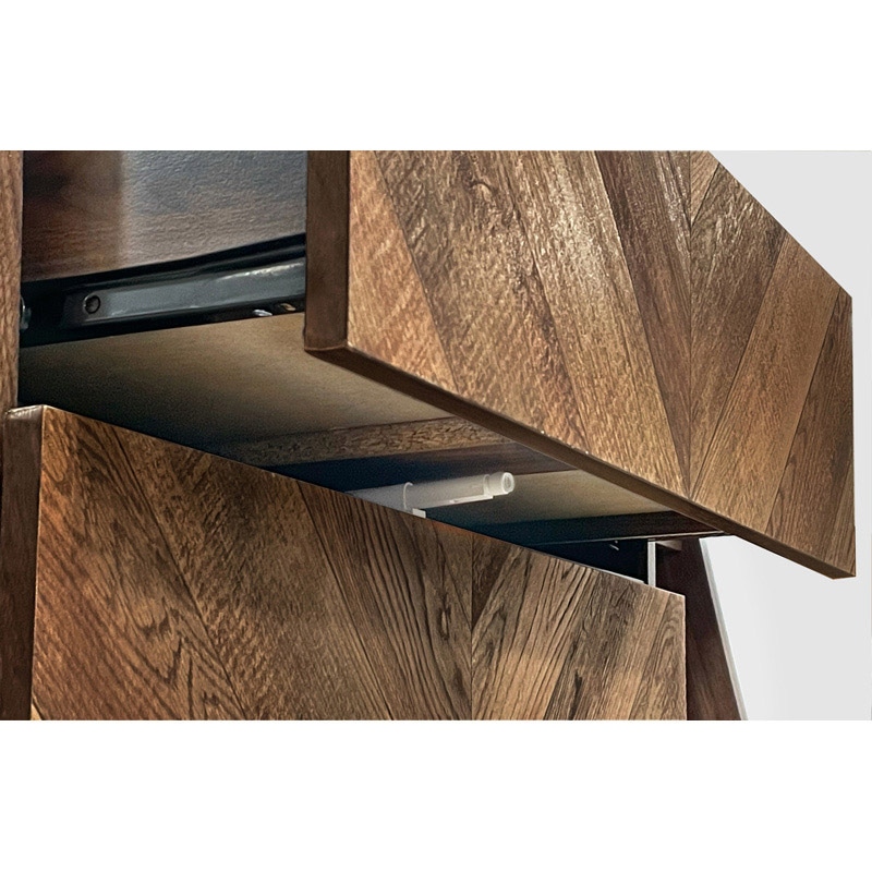 萩原 チェストラック　幅53cm　3段　引出し4杯  RCH-1091BR 1台（ご注文単位1台）【直送品】