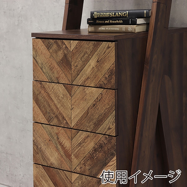 萩原 チェストラック　幅53cm　3段　引出し4杯  RCH-1091BR 1台（ご注文単位1台）【直送品】