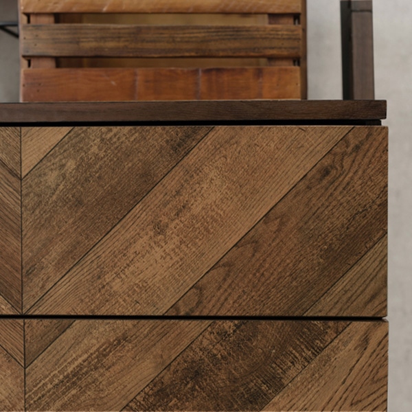 萩原 チェストラック　幅53cm　3段　引出し4杯  RCH-1091BR 1台（ご注文単位1台）【直送品】