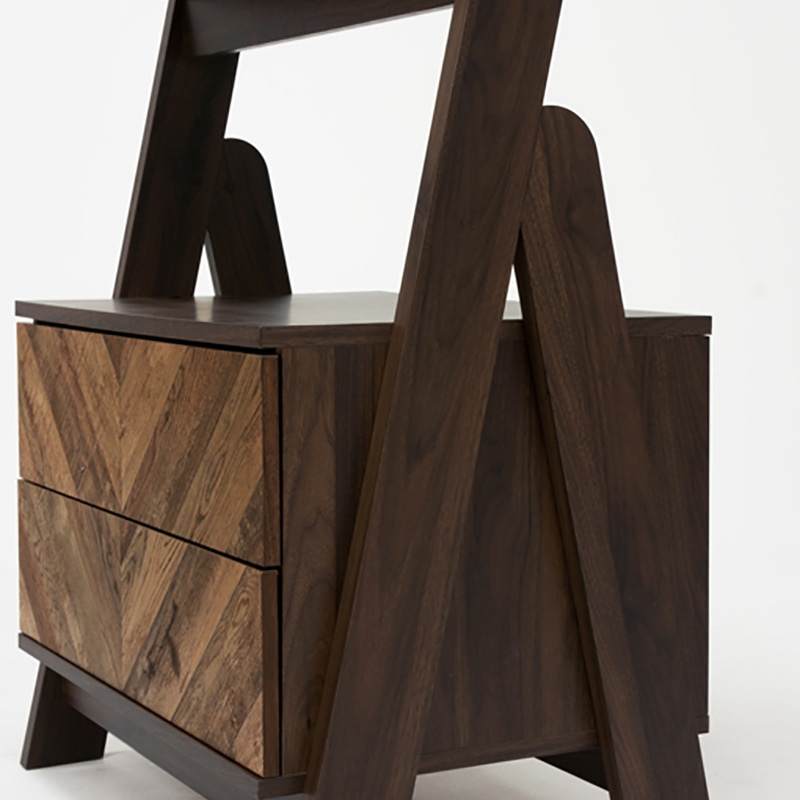 萩原 チェストラック 幅75cm 4段 引出し2杯 RCH-1093BR 1台(ご注文単位1台)【直送品】