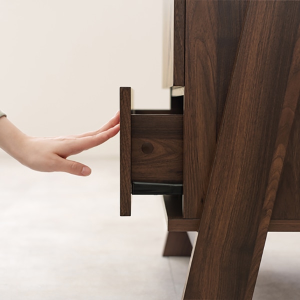 萩原 チェストラック 幅75cm 4段 引出し2杯 RCH-1093BR 1台(ご注文単位1台)【直送品】