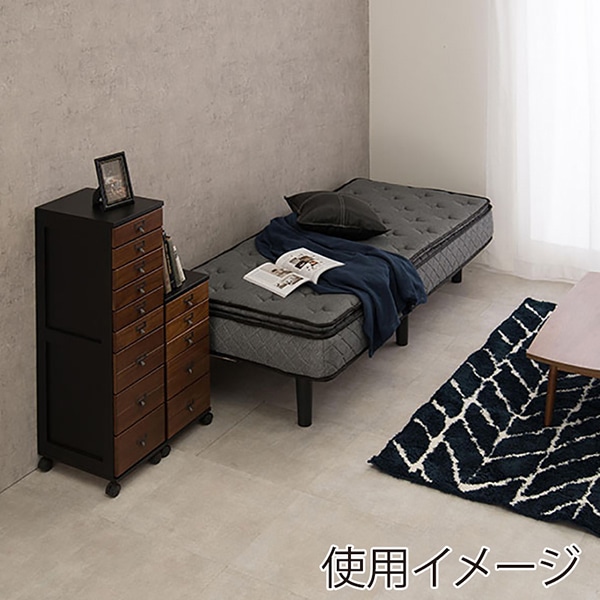 萩原 ポケットコイル　マットレスベッド グレー KMB-3108SSS-GY 1台（ご注文単位1台）【直送品】