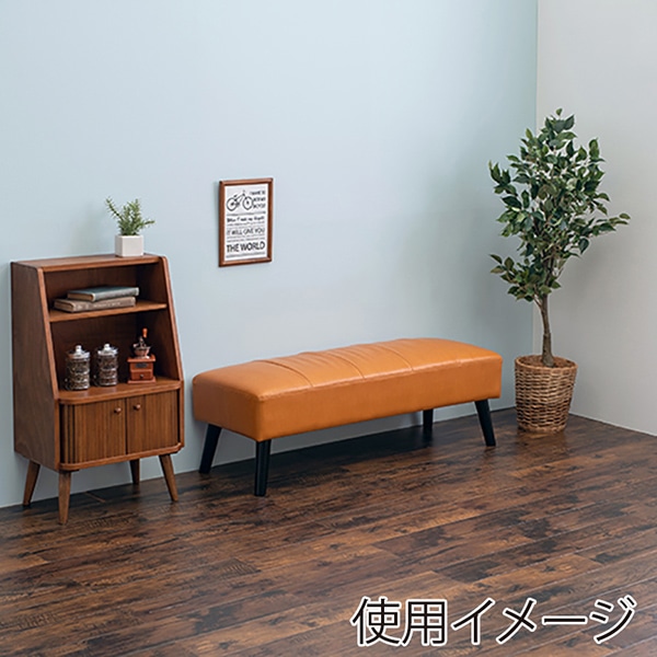 萩原 テリア　ダイニングベンチ キャメル テリアBN-PCA 1台（ご注文単位1台）【直送品】