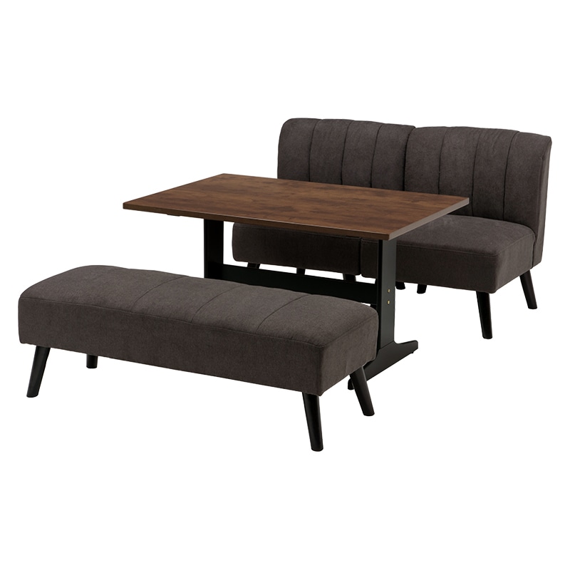 萩原 テリア ダイニング4点セット チャコールグレー VDT-7307ABテリアCGY 1セット(ご注文単位1セット)【直送品】