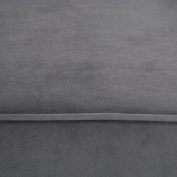 萩原 ベロア調ソファ 1人掛け チャコールグレー ルコ1P-CGY 1台(ご注文単位1台)【直送品】
