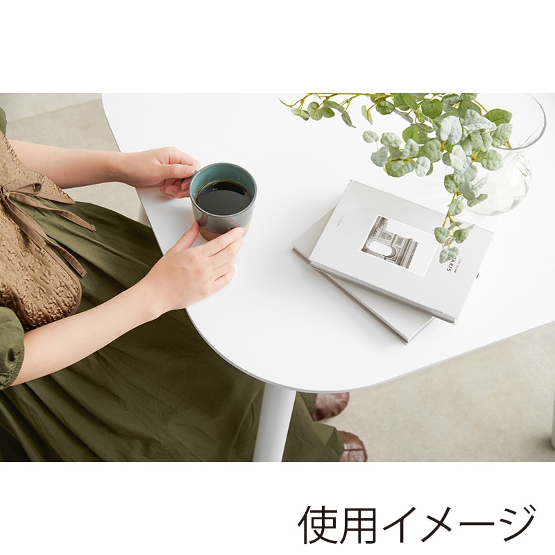 萩原 ダイニングテーブル　幅75cm ホワイト BT-8627WH 1台（ご注文単位1台）【直送品】