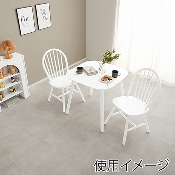 萩原 ダイニングテーブル　幅75cm ホワイト BT-8627WH 1台（ご注文単位1台）【直送品】