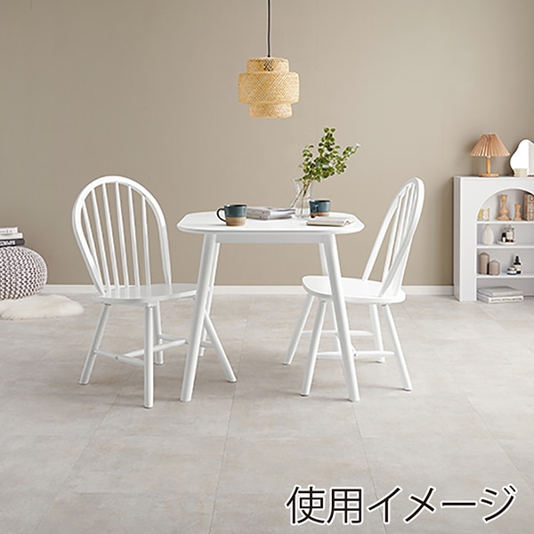 萩原 ダイニングテーブル　幅75cm ホワイト BT-8627WH 1台（ご注文単位1台）【直送品】