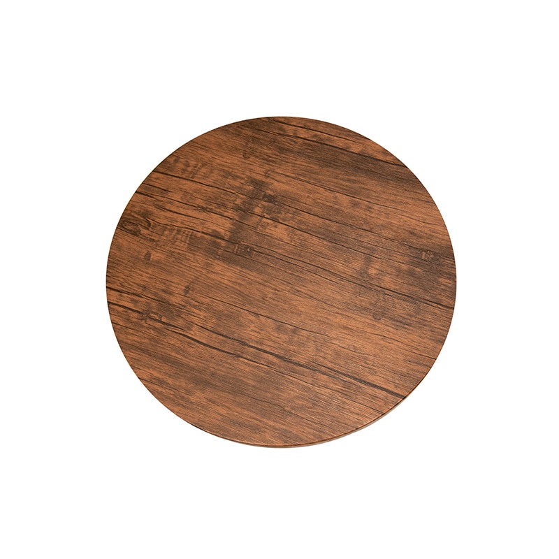 萩原 テーブル&チェア 3点セット 丸型テーブル ブラウン LT-4918BR78BK-S 1セット(ご注文単位1セット)【直送品】