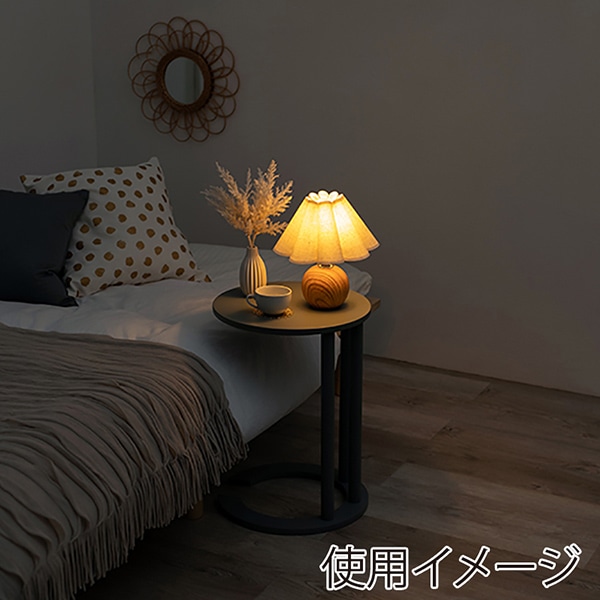 萩原 サイドテーブル 幅40cm ブルーグレー VT-7974BG 1台(ご注文単位1台)【直送品】