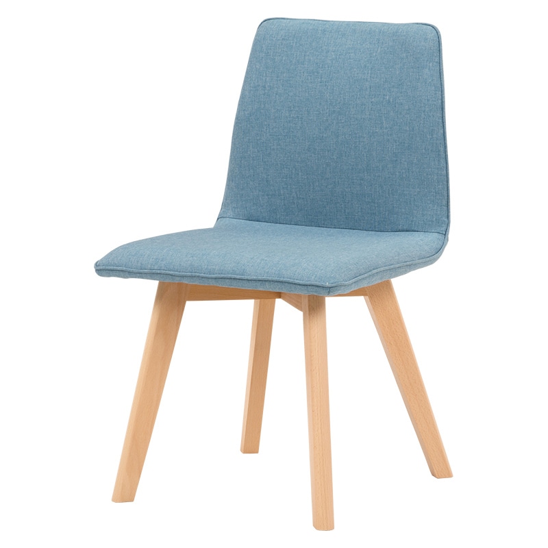 萩原 ダイニング3点セット ナチュラル×ブルー SH-8620LNT-22BL-3S 1セット(ご注文単位1セット)【直送品】