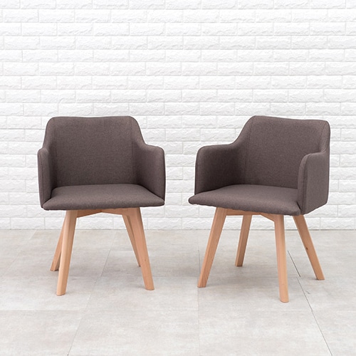 萩原 ダイニング3点セット ナチュラル×ブラウン SH-8620LNT-23BR-3S 1セット(ご注文単位1セット)【直送品】