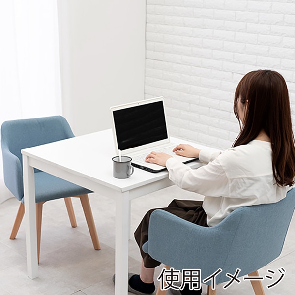 萩原 ダイニング3点セット ホワイト×ブルー SH-8620WH-23BL-3S 1セット(ご注文単位1セット)【直送品】