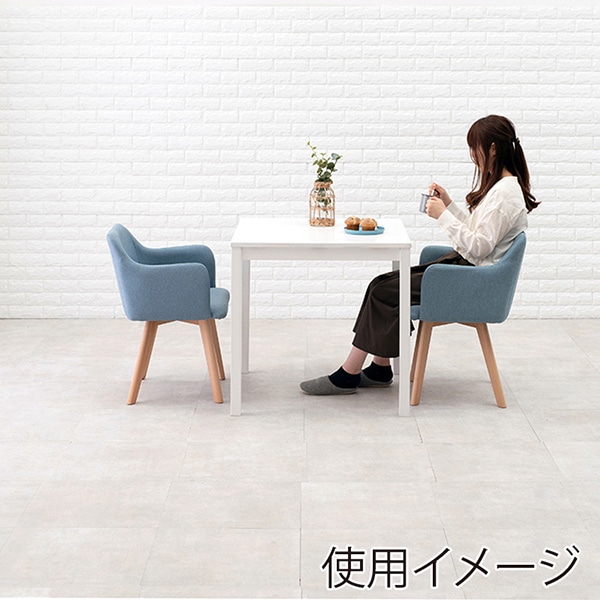 萩原 ダイニング3点セット ホワイト×ブルー SH-8620WH-23BL-3S 1セット(ご注文単位1セット)【直送品】