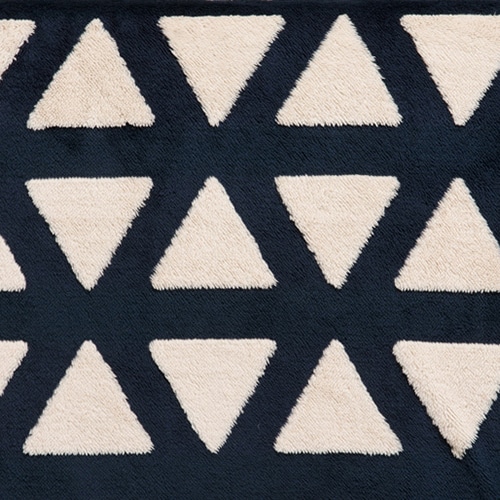 萩原 カルテスこたつ 75×60cm うす掛け布団セット 三角柄 ネイビー カルテス7560+スノウ7560TNV 1セット(ご注文単位1セット)【直送品】