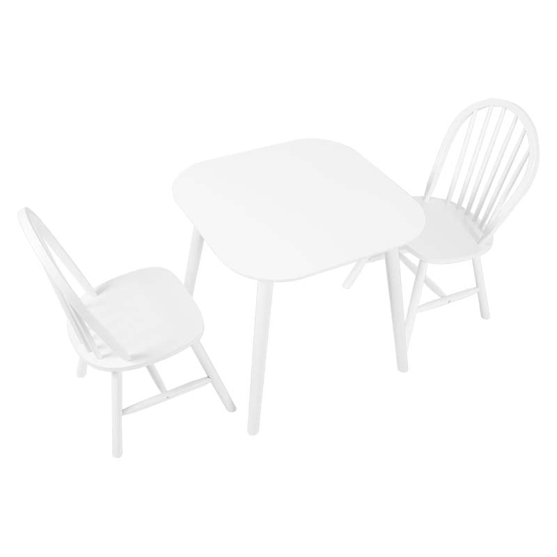 萩原 ウィンザーダイニング 3点セット 2人掛け ホワイト BT-8627-24-WH-3S 1セット(ご注文単位1セット)【直送品】