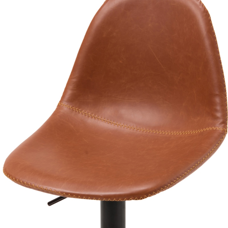 萩原 カウンターチェア 昇降式 ブラウン LC-4525BR 1台(ご注文単位1台)【直送品】