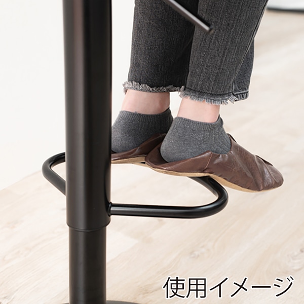 萩原 カウンターチェア 昇降式 ブラウン LC-4525BR 1台(ご注文単位1台)【直送品】