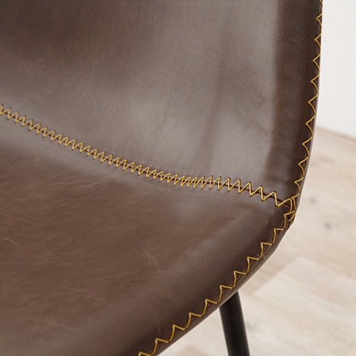 萩原 カウンターチェア 背もたれ付 高さ84.5cm ダークブラウン LC-4534DBR 1台(ご注文単位1台)【直送品】