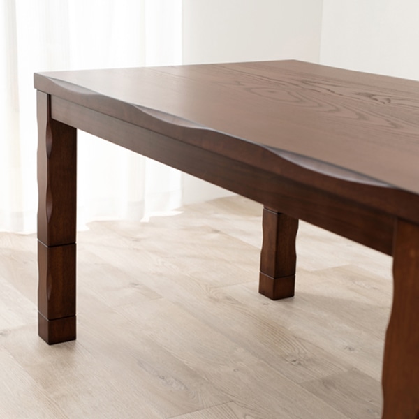 萩原 山城 ダイニングこたつ 6点セット 135×80cm 山城135-6S 1セット(ご注文単位1セット)【直送品】