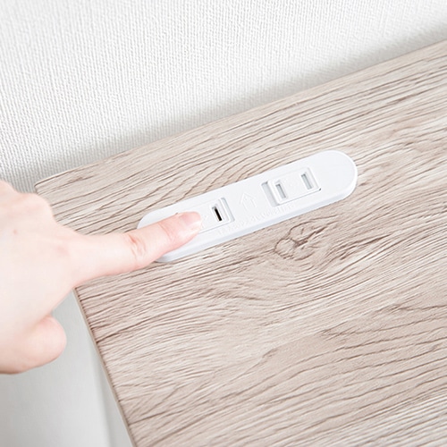 萩原 ロングデスク 幅100cm ホワイト LT-4672-WH 1台(ご注文単位1台)【直送品】